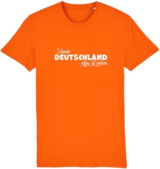 Schade Deutschland alles ist vorbei Rustaagh unisex t-shirt XXL - Oranje shirt dames - Oranje shirt heren - Oranje shirt nederlands elftal - ek voetbal 2024 shirt - ek voetbal 2024 kleding - Nederlands elftal voetbal shirt