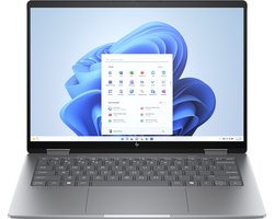 "HP ENVY x360 14-fc0670nd Intel Core Ultra 7 155U Hybride (2-in-1) 35,6 cm (14"") Touchscreen 3K 32 GB LPDDR5-SDRAM 1 TB SSD Wi-Fi 6E (802.11ax) Windows 11 Home AI PC Zilver"