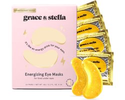 Grace & Stella Masker voor onder de ogen - (24 paar, goud) vermindert donkere kringen, gezwollen ogen, wallen onder de ogen, rimpels - Gel onder de ogen, Vegan Cruelty-Free Self Care van Grace and Stella