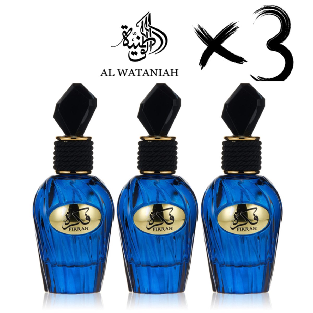 Goedkoopste AL WATANIAH 3 X Perfume FIKRAH, 100ml