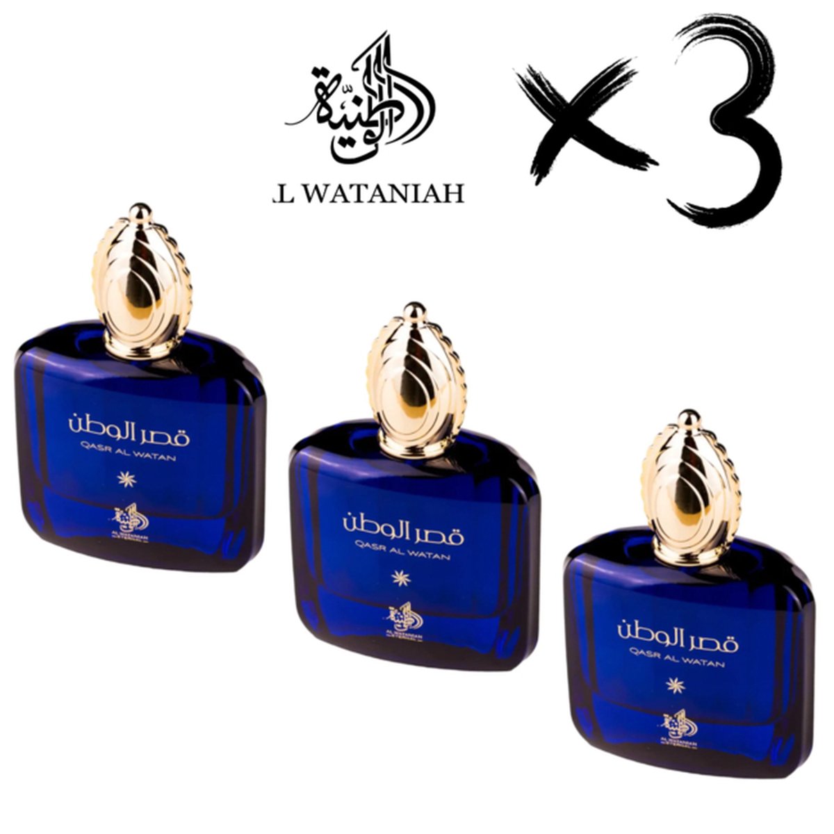 Goedkoopste AL WATANIAH 3 X ETERNAL PERFUME QASAR AL WATAN, 100ml