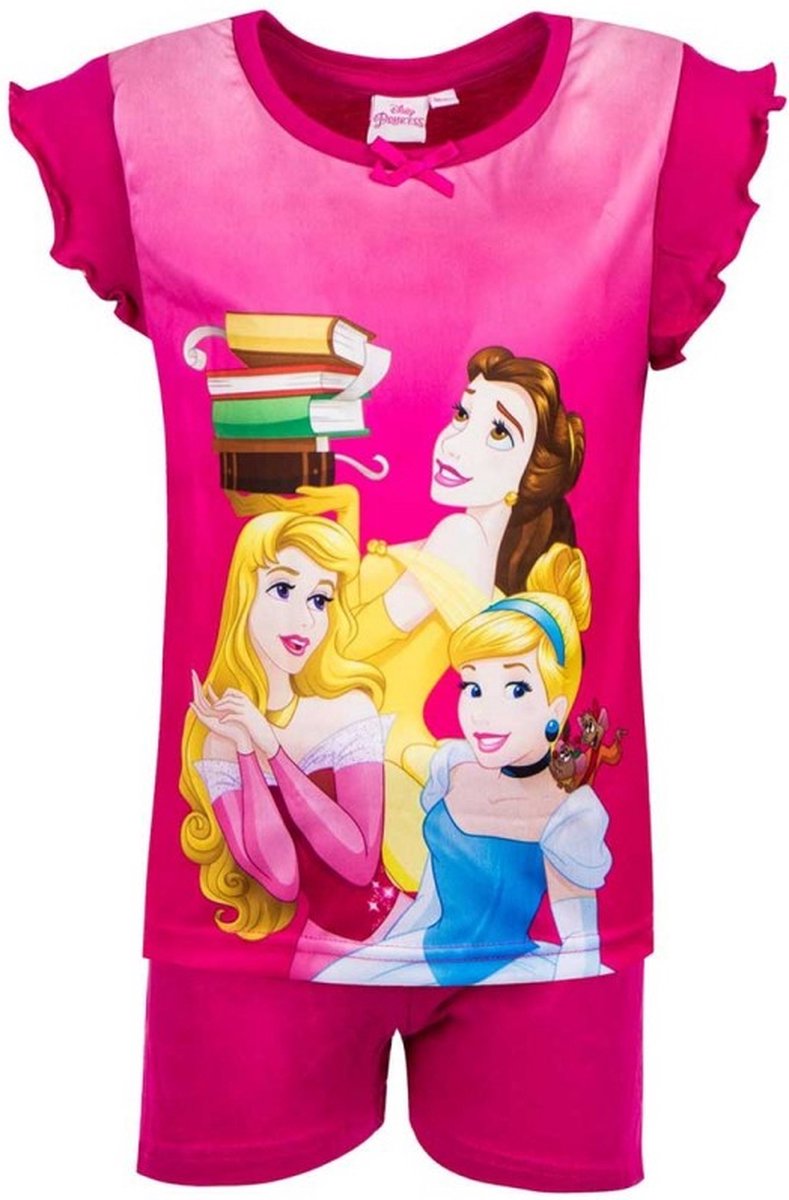 Princess Pyjama - Maat 98 - Disney Prinsessen - Shortama - Roze