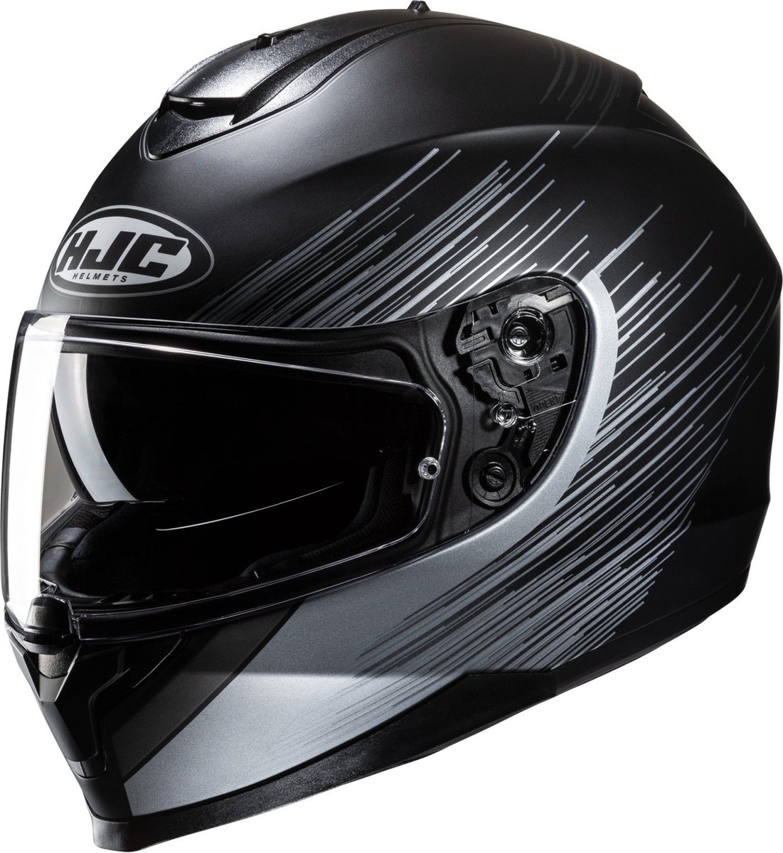 HJC C70N Sway Black White L - Maat L - Helm