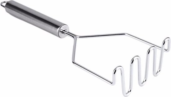 Doodadeals® - Pureestamper – Aardappelstamper – Stamppot Stamper – RVS – 25x9 cm