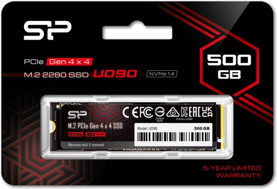 Silicon Power - UD90 - Interne SSD - PCIe Gen4x4 - NVMe M.2 2280