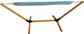 Rijoka Hangmat Met Houten Standaard - Draagkracht 150kg - 270x100x95cm - Hangmat Stripes