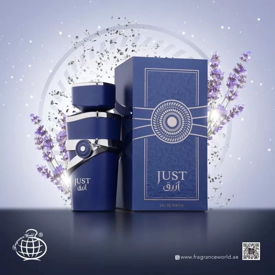 FRAGRANCE WORLD - JUST AZRAQ - EAU DE PARFUM - 100ML - NIEUW 2024 DUBAI RELEASE