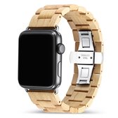 Apple Watch-bandje - walnotenhout en staal 38-41 mm