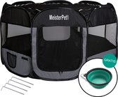 Meisterpet - XXL Opvouwbare puppyren - 130 x 130 x 60 cm - met gratis dieren verzorging set