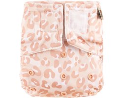 HappyBear | All In One wasbare luier - Roar | One Size - 4kg t/m 15kg | Te gebruiken vanaf geboorte tot zindelijkheid | Dubbele lekgoten - minder kans op lekkages | Handige klittenbandsluiting