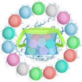 Herbruikbare Waterballonnen | Snel Vulbaar | 15 Stuks | Automatische Sluiting | Voor Kinderen en Volwassenen | Tuin en Strand | Zwembadfeest