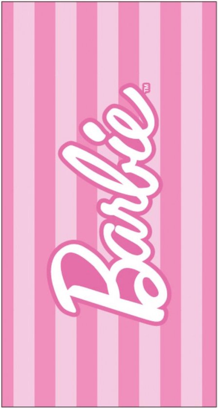 Barbie - kinder strandlaken strandhanddoek badlaken handdoek - roze