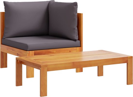 vidaXL-10-delige-Loungeset-met-kussens-massief-acaciahout