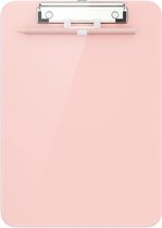 Roze Plastic Klemplank Stand A4 Formaat Klemplanken voor Verpleegsters, Studenten, Kantoor en Vrouwen, Klemplank met Pennenhouder en Plat Klemmechanisme, Afmeting 12.5 x 9 inch (Roze)