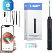 Loaky – Earwax Remover Pro – Ear Cleaner – Earwax – Oorspuit - Nettoyage des oreilles - Caméra Ultra HD - Kit de nettoyage inclus - Batterie longue