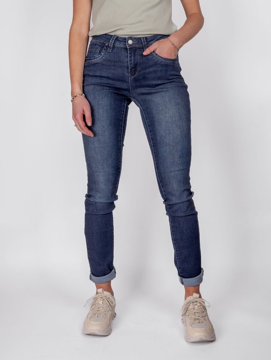 Red Button Jeans Jimmy Srb3801 Darkstone Used Dames