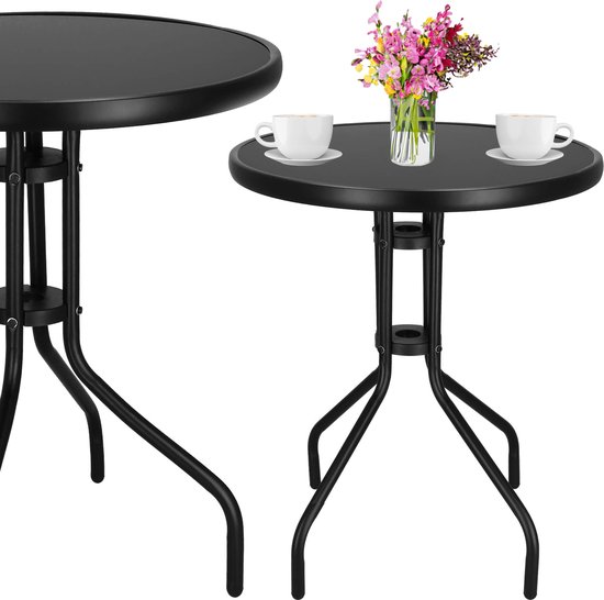 Tuintafel | 90 x 72 cm | Buitentafel | Bijzettafel Buiten