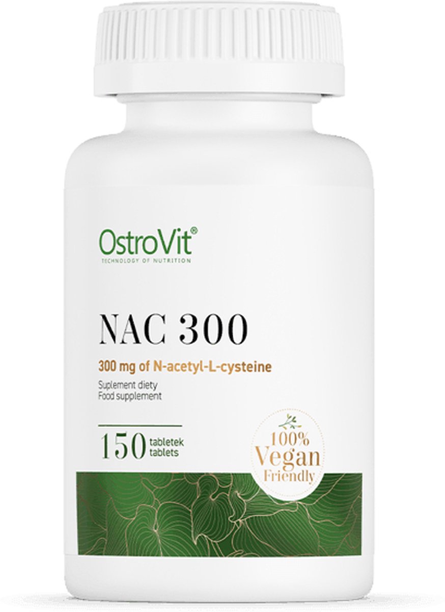 Goedkoopste Aminozuren - OstroVit NAC 300 mg 150 tabletten - 150 Tabletten