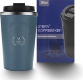 Koffiebeker donkerblauw - 380ml - coffee mug - koffiebekers to go - thermosbeker