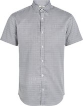 Jack & Jones Overhemd Jprblacardiff Print Shirt S/s Ss24 12254795 White/comfort Fl Mannen Maat - XXL