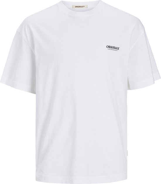 Jack & Jones T-shirt Jormykonos Geo Back Tee Ss Crew Nec 12256254 Bright White Mannen Maat - XL