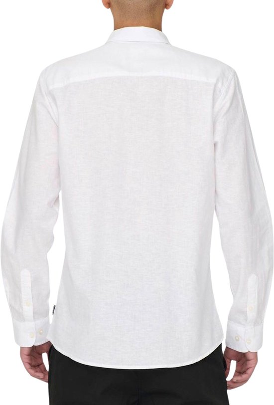 ONLY & SONS - ONSCAIDEN LIFE LS SOLID LINEN BLEND NOOS Heren Overhemd