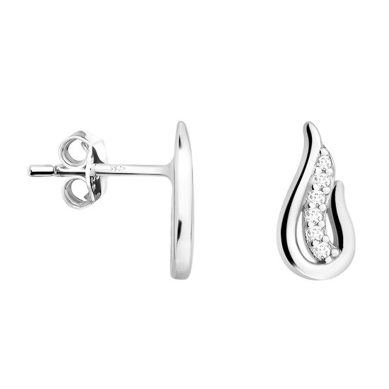 Sofia Milani - Boucles d'oreilles pour femme en Argent 925 - Boucles d'oreilles à tige en forme d'aile