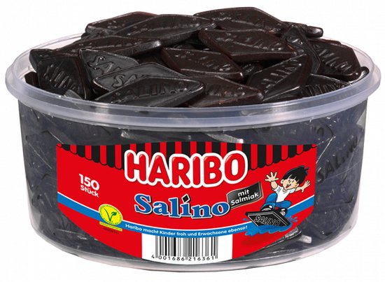 Haribo Salino - drop - 150 stuks silo