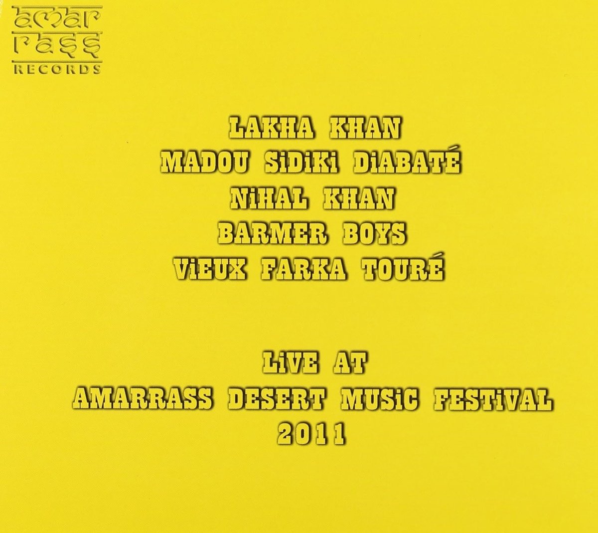 Various Artists - Live At Amarrass Desert Music Festival 2011 (CD)