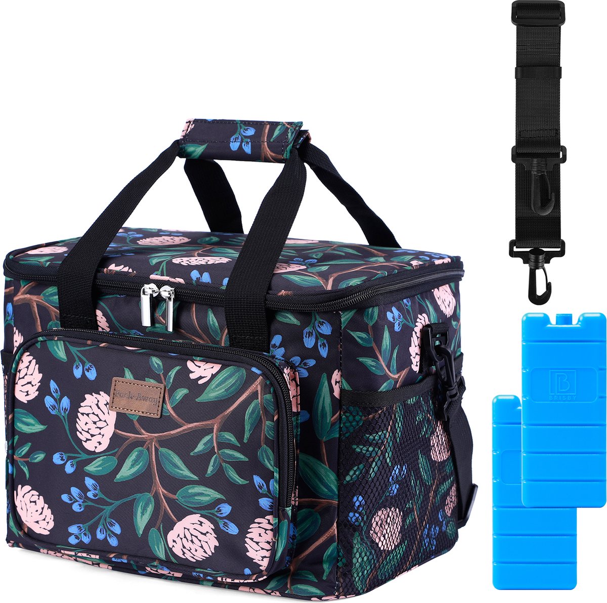Packaway 4 Laags Geïsoleerde Koeltas - Lunchtas 15 liter - Passion Flower