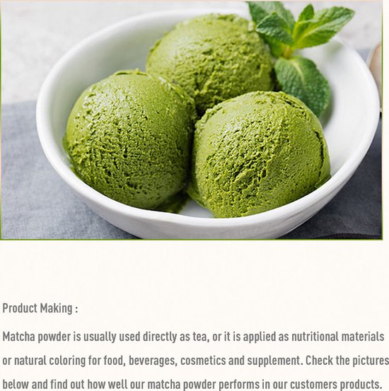 Premium Matcha Groene Thee Poeder | Chinese Groene Thee Matcha Poeder | Perfect Voor Dagelijkse Energie | 100 gram - Slamstore