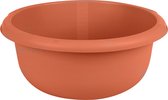 Urban Living Afwasteil - kunststof - 15 Liter - D40 x H18 cm - terracotta - teiltjes - camping