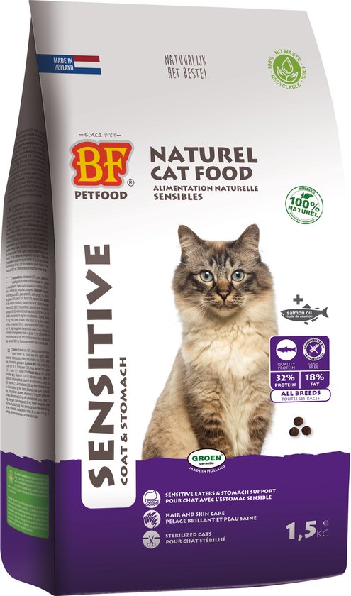 BF Petfood Kattenvoer Sensitive Graanvrij 1,5 kg