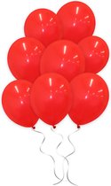 LUQ - Luxe Rode Helium Ballonnen - 10 stuks - Verjaardag Versiering - Decoratie - Feest Latex Ballon Rood