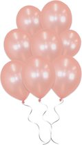 LUQ - Luxe Metallic Rose Gouden Helium Ballonnen - 100 stuks - Verjaardag Versiering - Decoratie - Latex Ballon Rose Goud