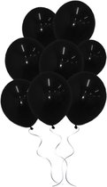 LUQ - Luxe Zwarte Helium Ballonnen - 25 stuks - Verjaardag Versiering - Decoratie - Feest Latex Ballon Zwart - Bruiloft