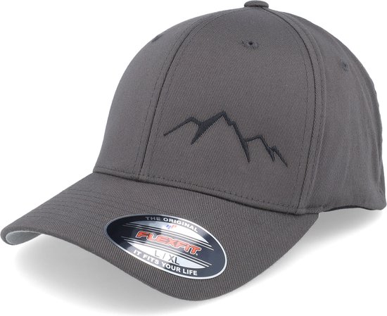 Hatstore- Small Mountain Black/Dark Grey Flexfit - Wild Spirit Cap