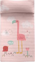 Sprei HappyFriday Moshi Moshi Multicolour 180 x 260 cm Roze flamingo