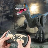 Dinosaurus - Op Afstand Bestuurbaar - Speelgoed - Velociraptor - Bruin