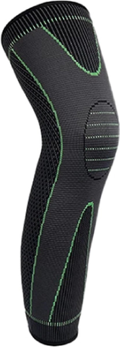 ATTREZZO® Compressie brace voor 1 been - compressiekous - Compressie kous - Sleeve - Kousen - Zwart - Maat M