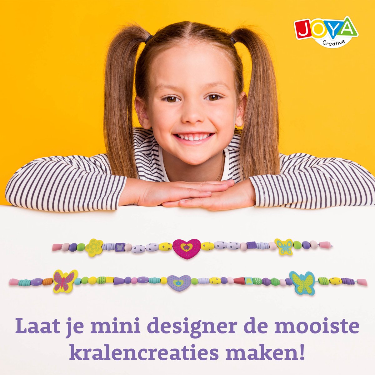 Joya Creative Set van 142 Houten Kralen en Sieradenonderdelen – Sieraden Maken voor Kinderen – FSC-gecertificeerde Kralenset voor Armbandjes en Kettingen – Inclusief Houten Opbergdoos – Multicolor — afbeelding 7