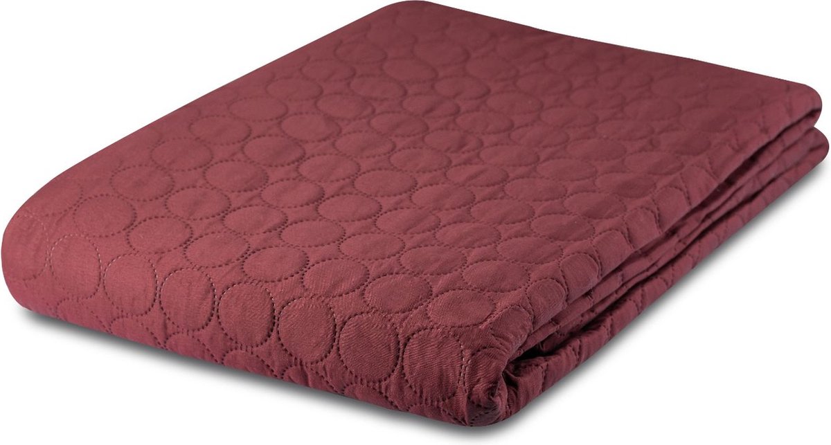 Zydante Home - Bedsprei 220x240 cm + Incl 2 kussenslopen 60x70 cm - 2 Persoons - Bordeaux Rood