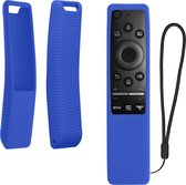 kwmobile hoes geschikt voor Samsung BN59-01274A / BN59-01330B - Siliconen anti-slip hoes voor afstandsbediening in blauw