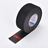Tape - Hittebestendig - 15mm x 15m - Zelfklevende Tape - Vlam Vertragende Lijm Doek - Tape Isolerend - Voor Kabelboom - Kabel Tie - Zwart