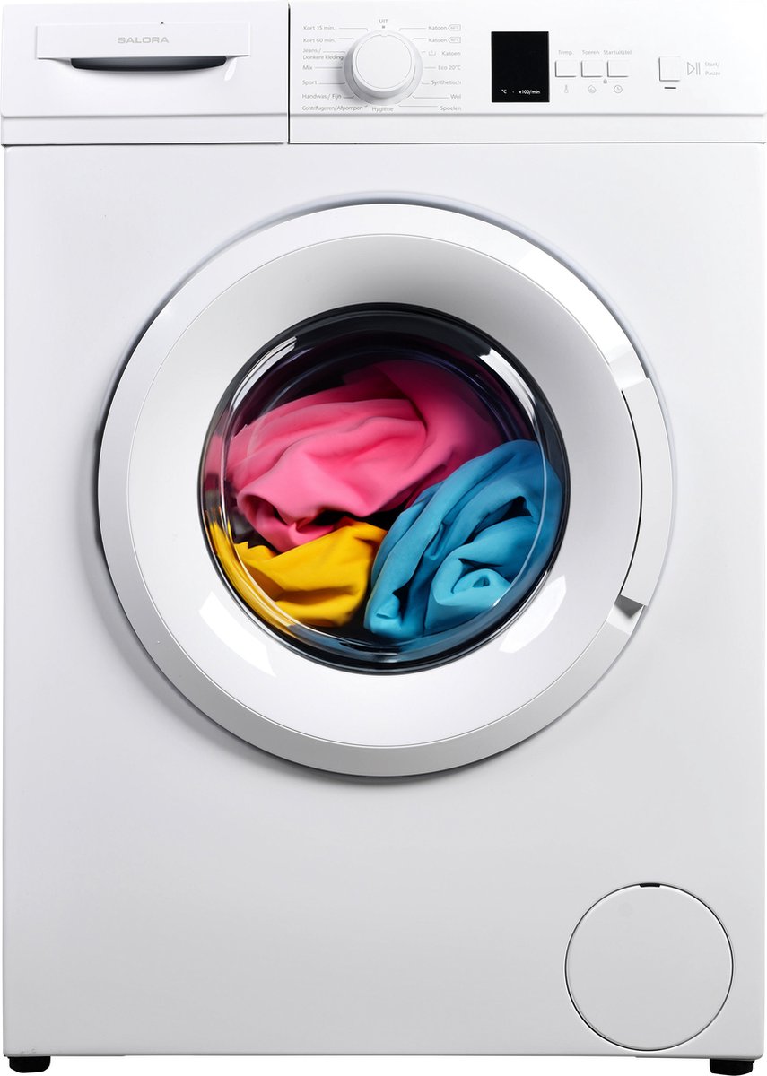 Salora WMH6100 - Wasmachine - Voorbelading 6 kg - 1000 RPM - Wit