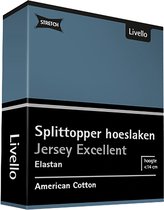 Livello Hoeslaken Splittopper Jersey Excellent Blue 250 gr 180x200 t/m 200x220