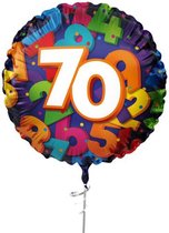 Folieballon ’’70’’ (45cm) - verjaardag - geschikt voor helium
