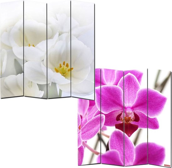 Foto scherm scheidingswand M68 ~ 180x160cm, orchidee