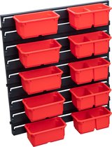 Qbrick Systeemcontainerset nr. 3 Werkplaatswand 39 x 35 cm met 10 containers voor PRO Organiser 100 Expert / 200 Expert / PRO Lade 3