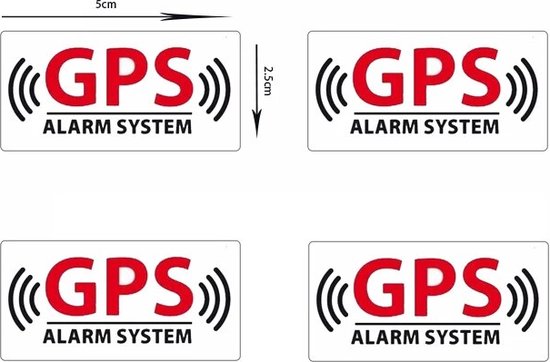 Foto: Gps stickers 5 stuks gps tracking stickers voor fiets brommer auto boot elektrische fiets